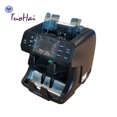 SH-208C Professional Bank-Grade Money Counter Built-in Printer, Battery Backup Advanced Fraud Detection